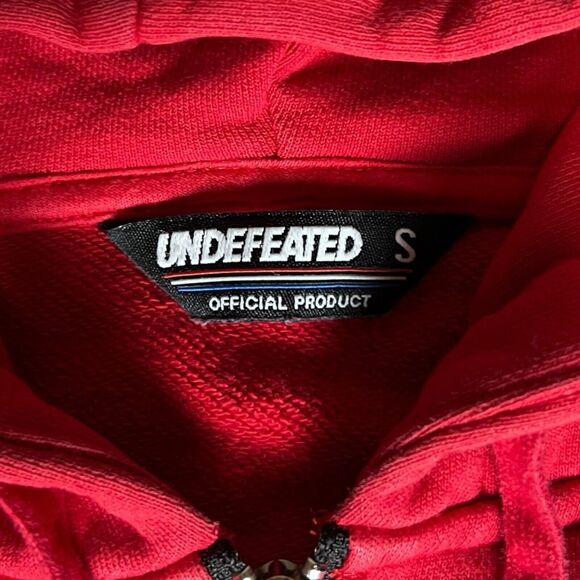 Undefeated Black Capitol Full Zip Red & Black Hoodie Jacket Men’s Size S - Picture 5 of 9
